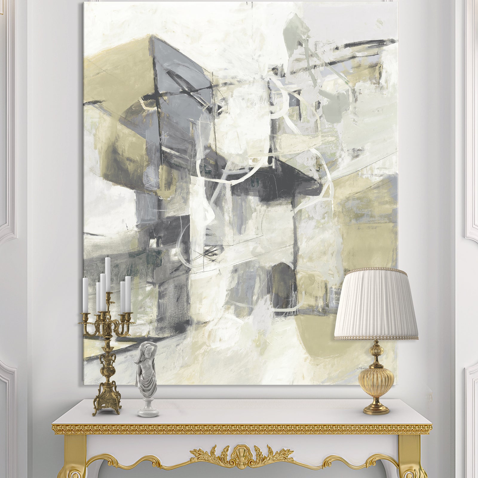 Glam Cream Dream IV - Contemporary Premium Canvas Wall Art