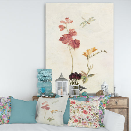 Wild Simple Wallflowers II - Farmhouse Canvas Artwork