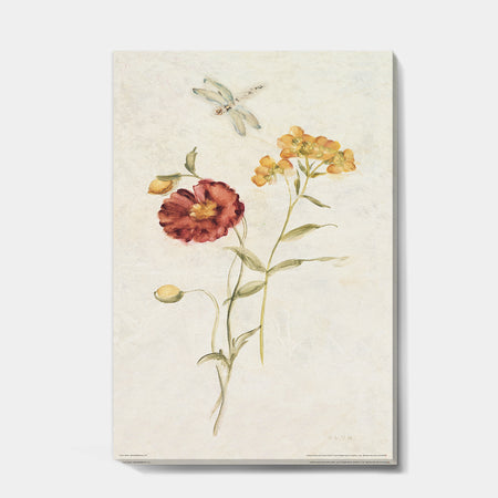 Wild Simple Wallflowers III - Farmhouse Canvas Art