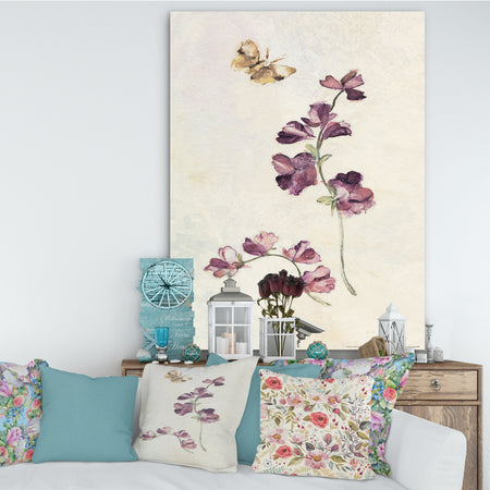 Wild Simple Wallflowers IV - Farmhouse Premium Canvas Wall Art
