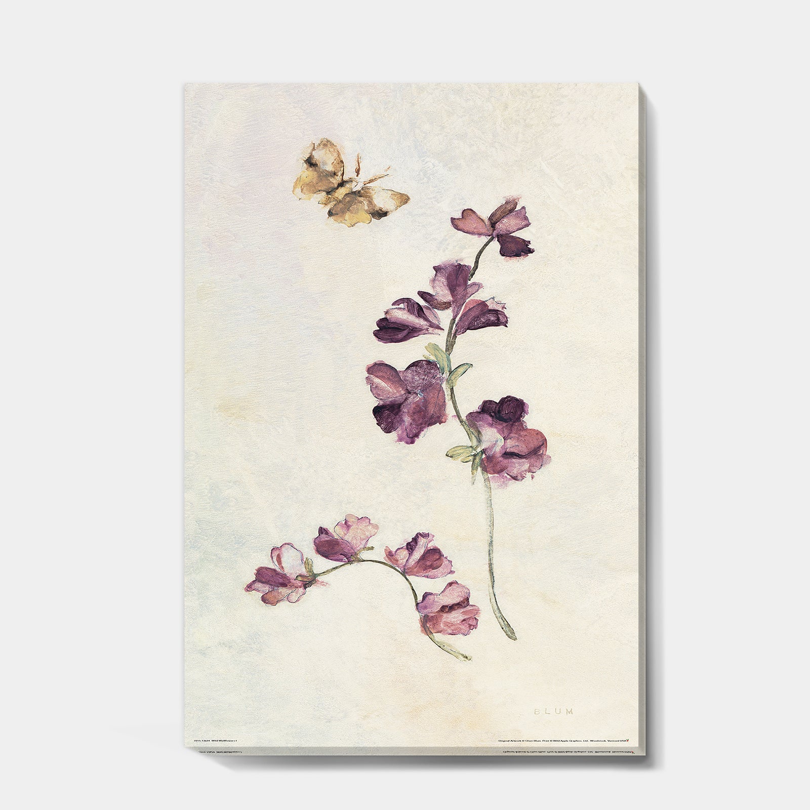 Wild Simple Wallflowers IV - Farmhouse Premium Canvas Wall Art
