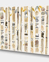 Abstract Gold Birch Trees I - Modern & Transitional Canvas Art