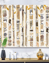 Abstract Gold Birch Trees I - Modern & Transitional Canvas Art