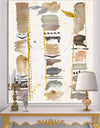 Abstract Gold Birch Trees I - Modern & Transitional Premium Canvas Wall Art