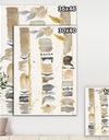 Abstract Gold Birch Trees I - Modern & Transitional Premium Canvas Wall Art