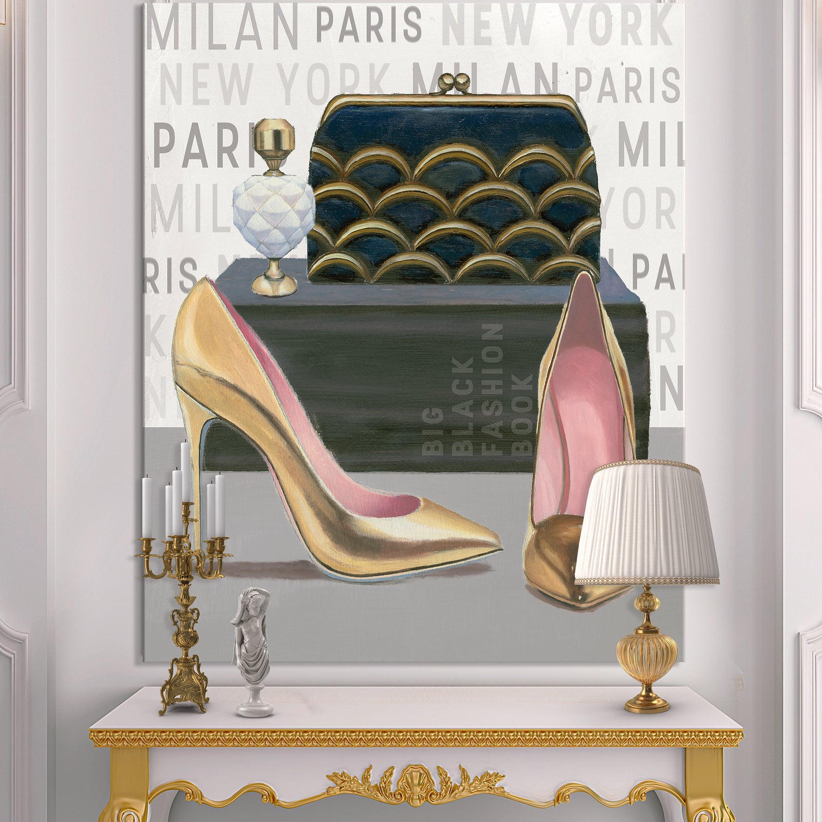 Glam fashion High Heels IV - Posh & Luxe Canvas Artwork