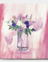 Pink Flower Still Life - Shabby Chic Canvas Art