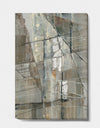 Silver and Beige Abstract Waterpainting - Contemporary Canvas Art