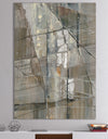 Silver and Beige Abstract Waterpainting - Contemporary Canvas Art