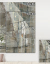 Silver and Beige Abstract Waterpainting - Contemporary Canvas Art