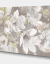 Beige And Brown Blossiming Flowers - Farmhouse Canvas Artwork