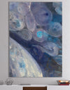 Into the Indigo Stream I - Abstract Gallery-wrapped Canvas
