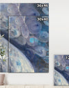 Into the Indigo Stream I - Abstract Gallery-wrapped Canvas