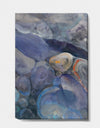 Into the Indigo Stream II - Abstract Canvas Artwork