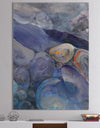 Into the Indigo Stream II - Abstract Canvas Artwork