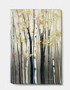 Golden Birch Forest III - Farmhouse Canvas Art