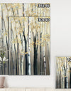 Golden Birch Forest III - Farmhouse Canvas Art