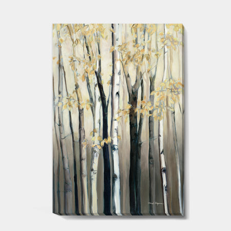 Golden Birch Forest III - Farmhouse Canvas Art