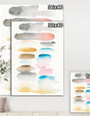 Watercolor Geometric Swatch Element I - Mid-Century Modern Canvas Art