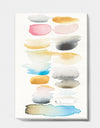 Watercolor Geometric Swatch Element II - Mid-Century Modern Premium Canvas Wall Art