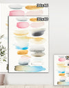 Watercolor Geometric Swatch Element II - Mid-Century Modern Premium Canvas Wall Art