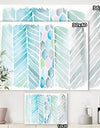Watercolor Geometric Swatch Element IV - Mid-Century Modern Canvas Artwork