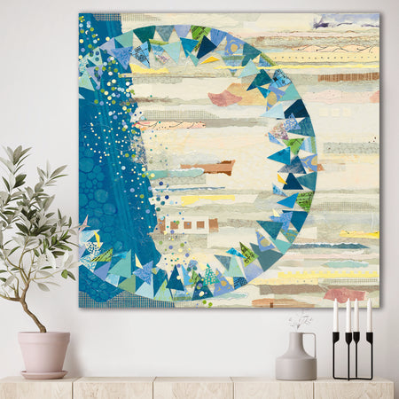 The Calm Indigo Stripes - Modern & Contemporary Premium Canvas Wall Art