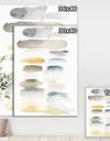 Watercolor Geometric Swatch Element VI - Mid-Century Modern Transitional Canvas Artwork