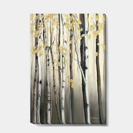 Golden Birch Forest IV - Canvas Artwork