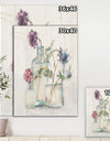 Blossoms on Birch Cottage Bouquet II - Farmhouse Gallery-wrapped Canvas