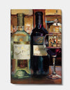 A Reflection of Wine Bottle II - Food and Beverage Gallery-wrapped Canvas