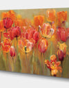 Red Tulips - Traditional Gallery-wrapped Canvas