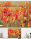 Red Tulips - Traditional Gallery-wrapped Canvas