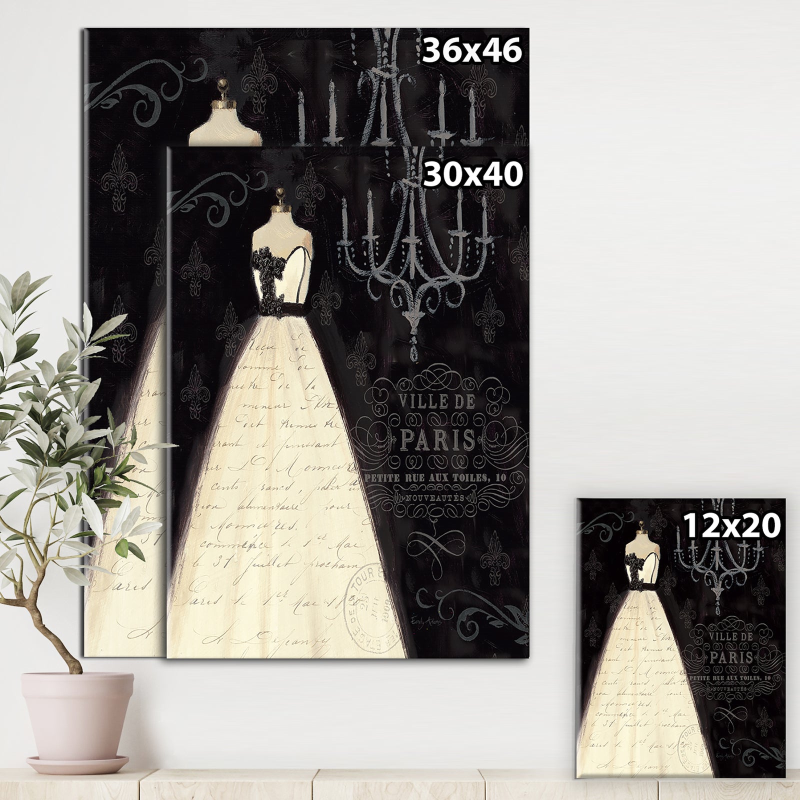 French Couture I - Fashion Gallery-wrapped Canvas