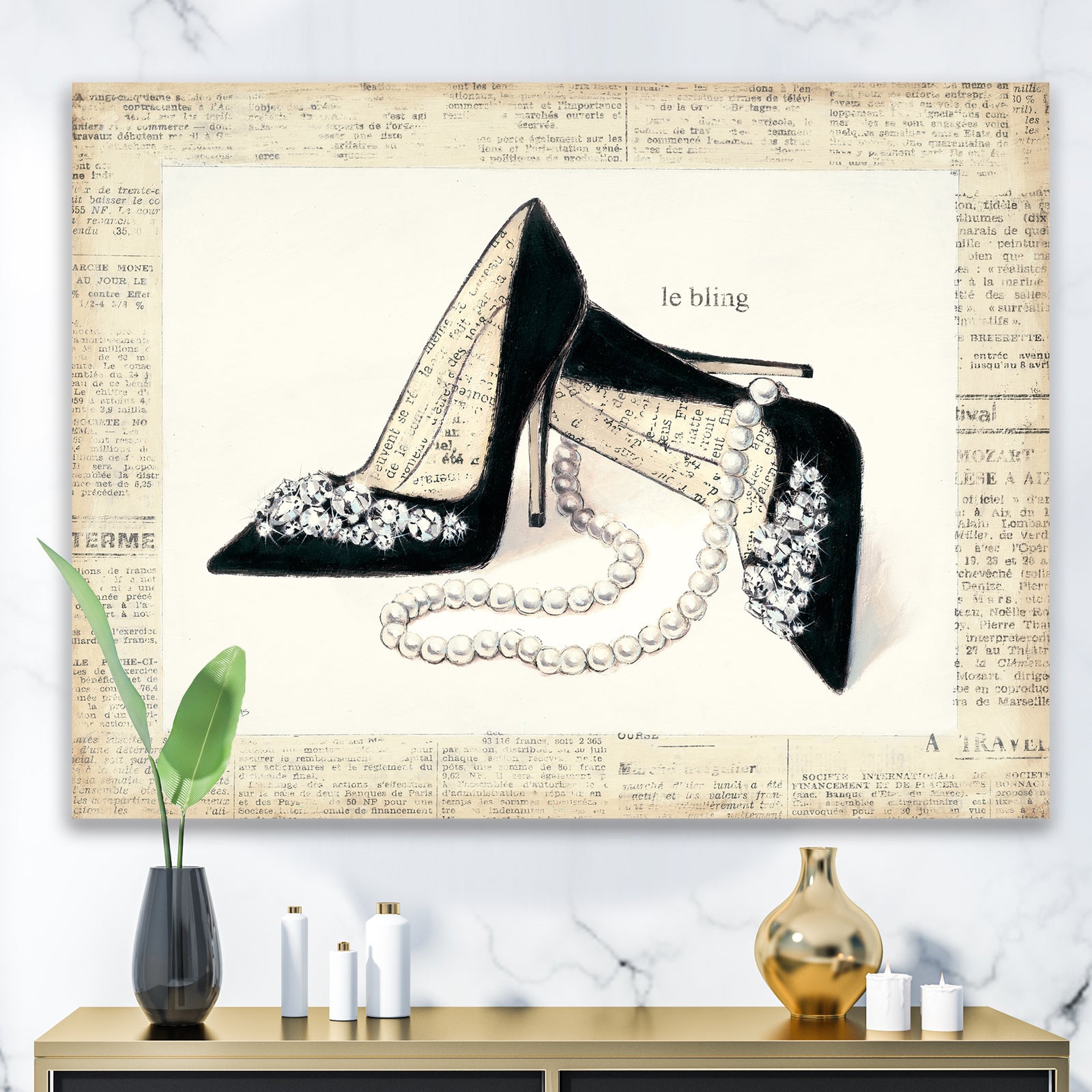 Chic Galm Closet I - Fashion Gallery-wrapped Canvas