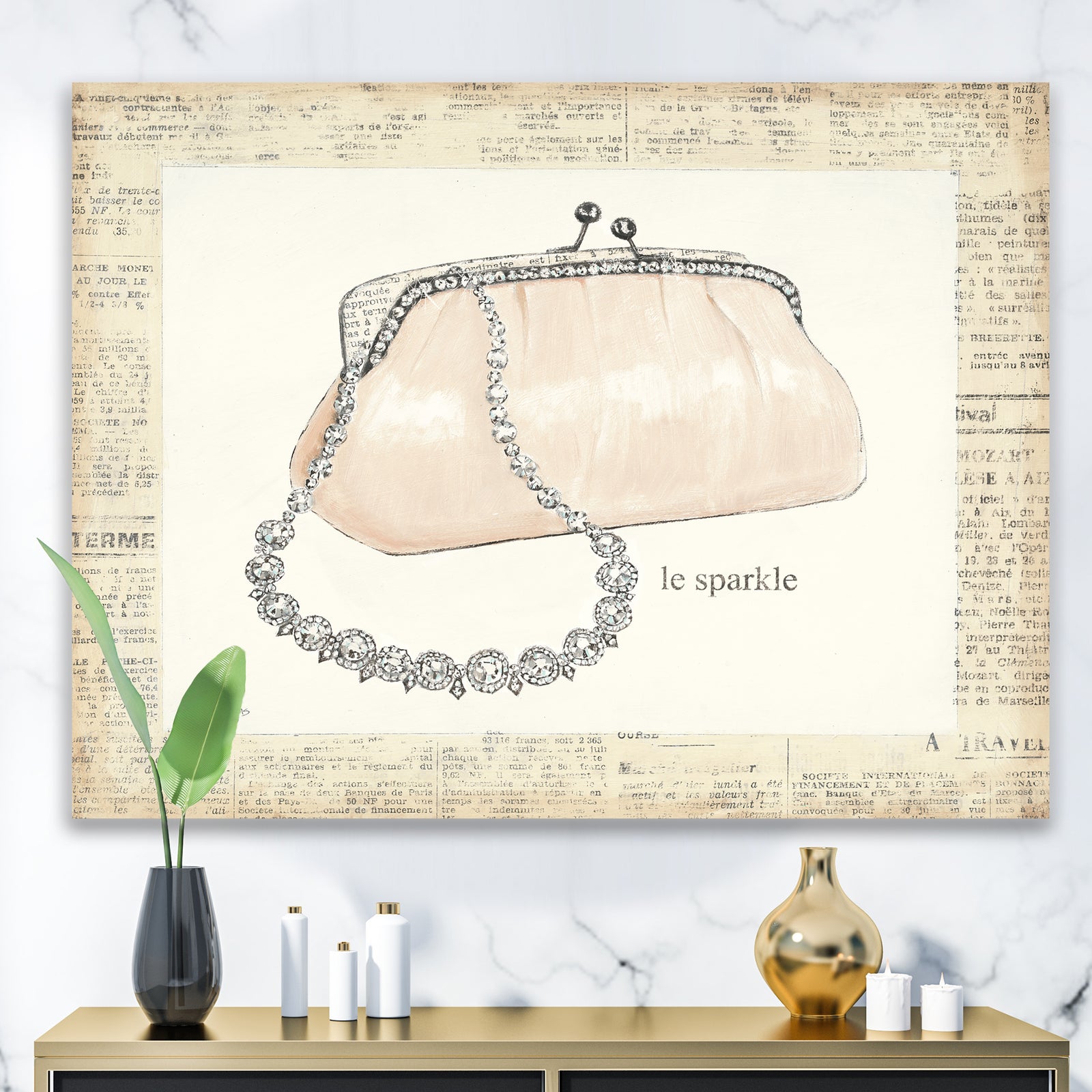 Chic Galm Closet II - Fashion Canvas Artwork