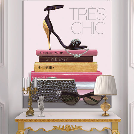 Paris Glamourous Gold Style I - Fashion Premium Canvas Wall Art