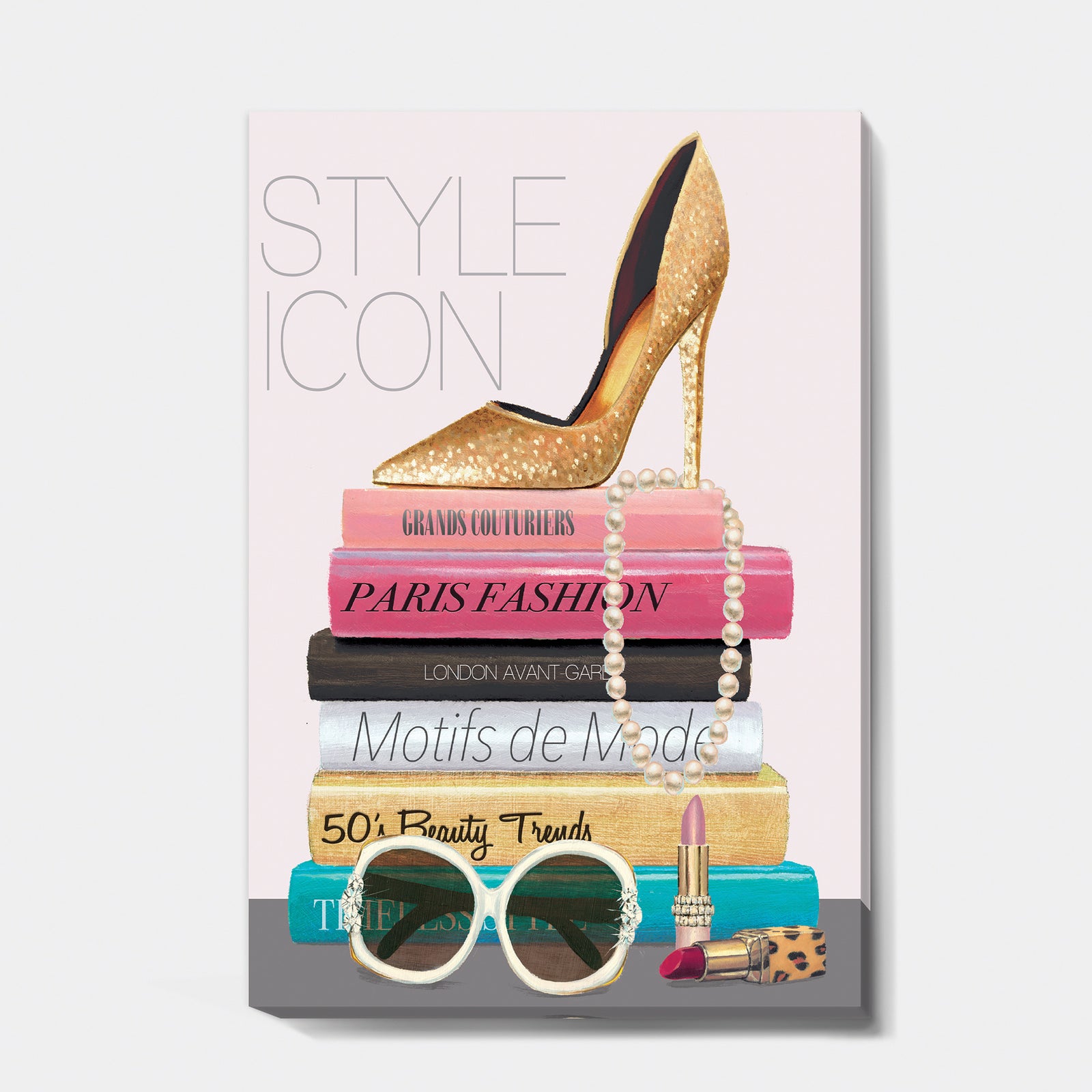 Paris Glamourous Gold Style IV - Fashion Canvas Art