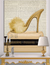 Gold Fashion High Hells II - Posh & Luxe Canvas Artwork