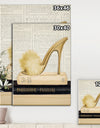 Gold Fashion High Hells II - Posh & Luxe Canvas Artwork