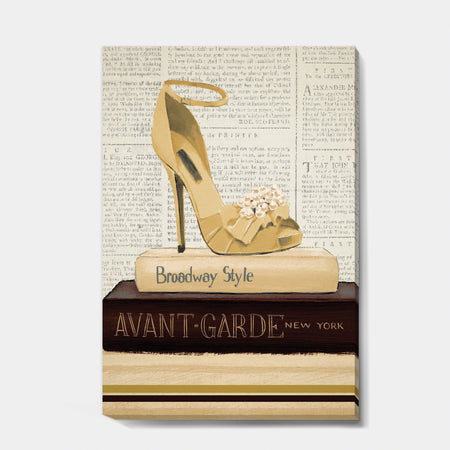 Gold Fashion High Hells III - Posh & Luxe Canvas Art