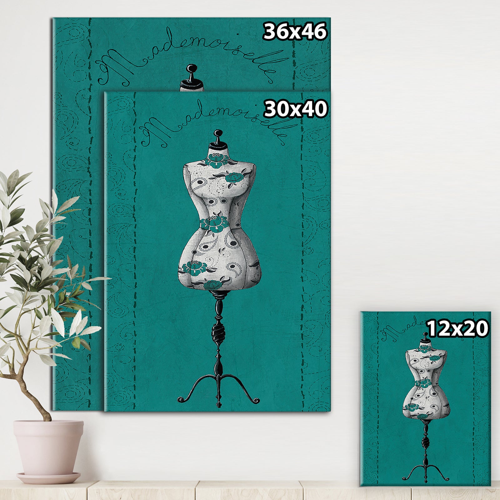 French Couture III - Fashion Canvas Art