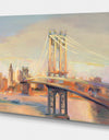 Manhattan Brooklyn Bridge - Traditional Canvas Art