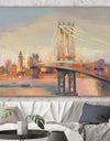 Manhattan Brooklyn Bridge - Traditional Canvas Art