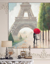 Paris Romance Couples III - French Country Premium Canvas Wall Art