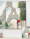 Paris Romance Couples III - French Country Premium Canvas Wall Art