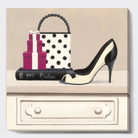 Fashion Stiletto and Glamorous Polka Purse - Fashion Gallery-wrapped Canvas