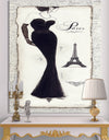 Elegance Glam Paris Diva I - Fashion Gallery-wrapped Canvas