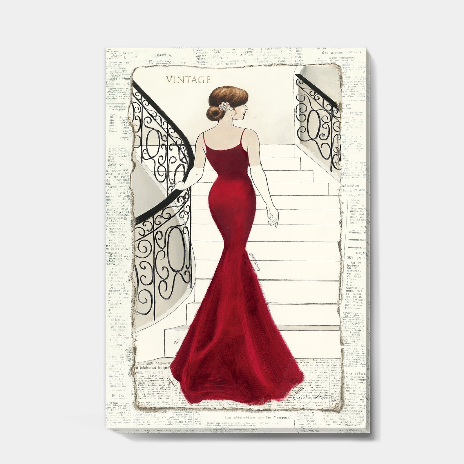 Elegance Glam Paris Diva III - Fashion Canvas Art