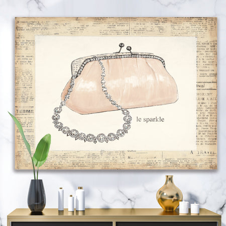 Glamorous Sparkle Purse I - Fashion Premium Canvas Wall Art